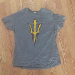ASU pitchfork Adult Medium tee